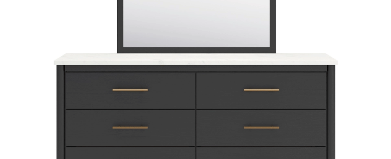 Cadmori 6 Drawer Dresser and Mirror