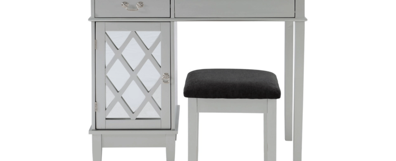 Linon Lattice Vanity Set